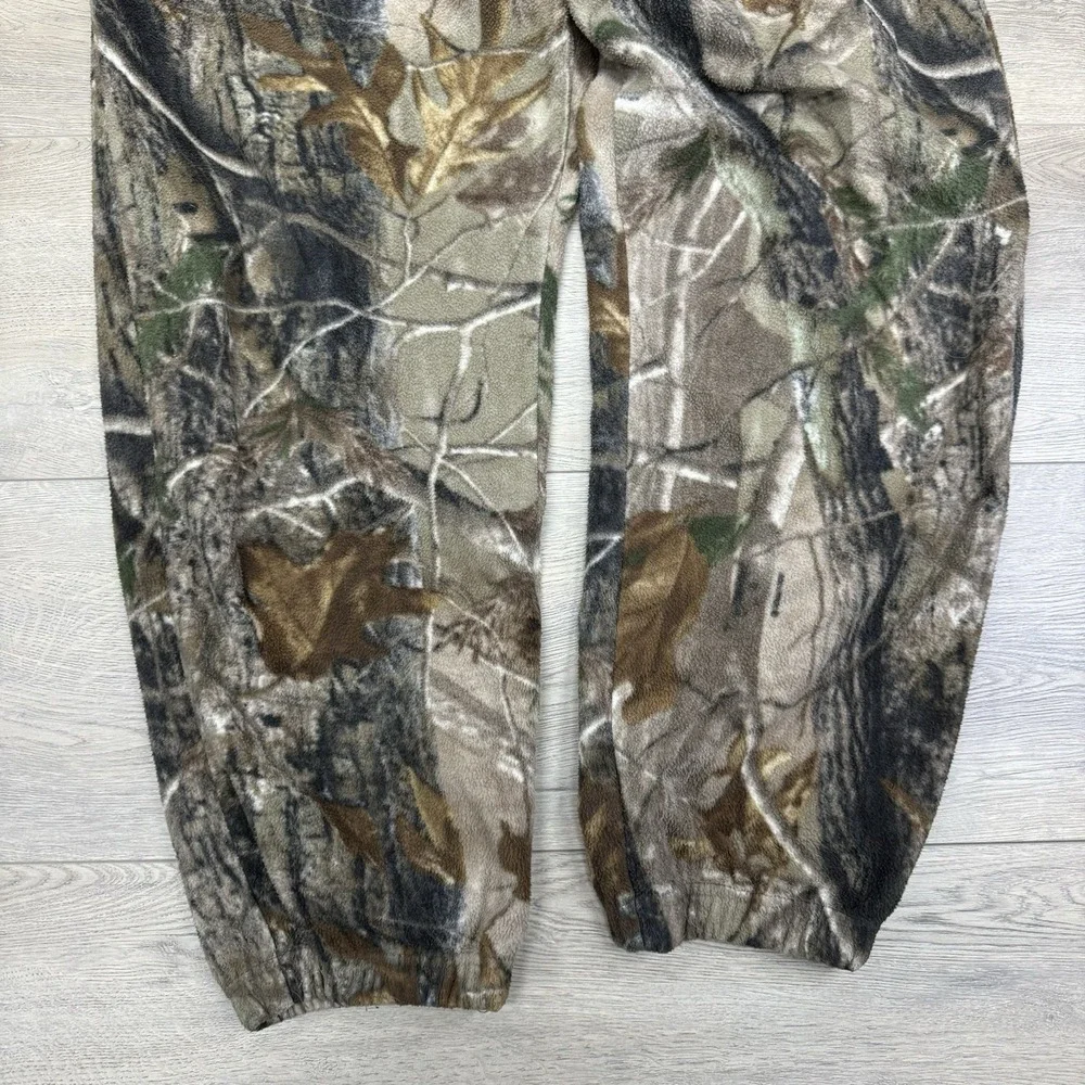 VTG Y2K Camo‎ Jogger Fleece Sweatpants Men's Sz XL Baggy Lounge